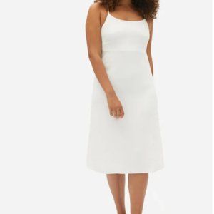 Everlane Japanese GoWeave Cross-Back Slip Dress